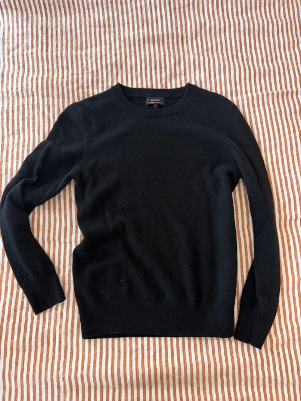 Quince Black Crewneck Sweater